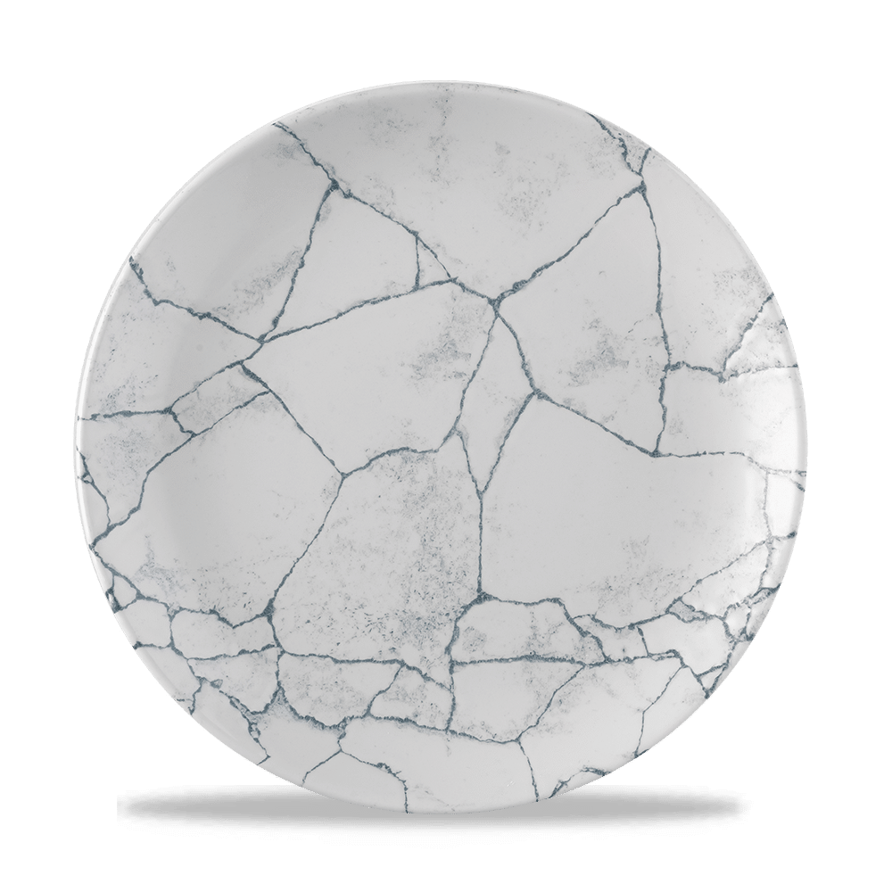 SP KINTSUGI PEARL GREY PLATE26
