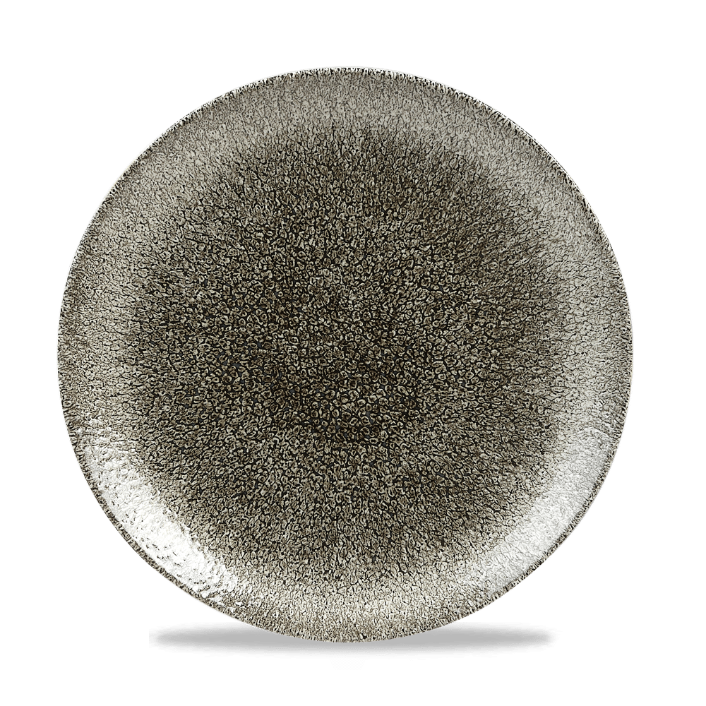RAKU QUARTZ BLACK PLATE 26cm