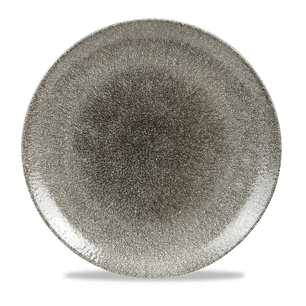 RAKU QUARTZ BLACK PLATE 28.8cm