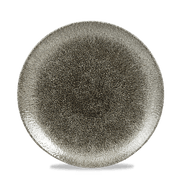 RAKU QUARTZ BLACK PLATE 21.7cm