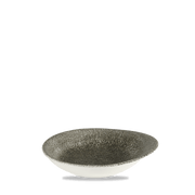 RAKU QUARTZ BLACK DISH 16x14.5