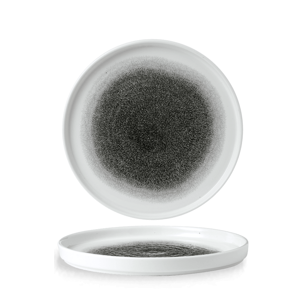 QUARTZ BLACK PLATE 26cm WALL