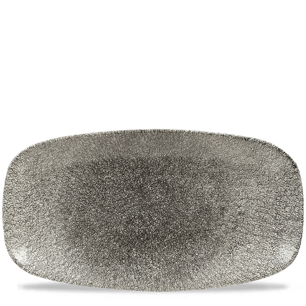 RAKU QUARTZ BLACK PLATE 18.9cm