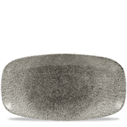 RAKU QUARTZ BLACK PLATE 18.9cm