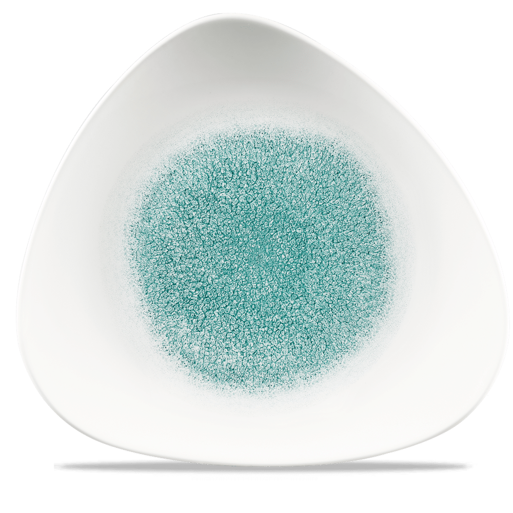 RAKU JADE GREEN LOTUS PLATE 12