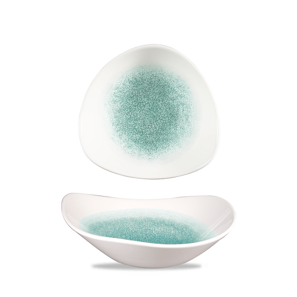 RAKU JADE GREEN LOTUS BOWL 7