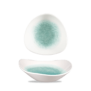 RAKU JADE GREEN LOTUS BOWL 7