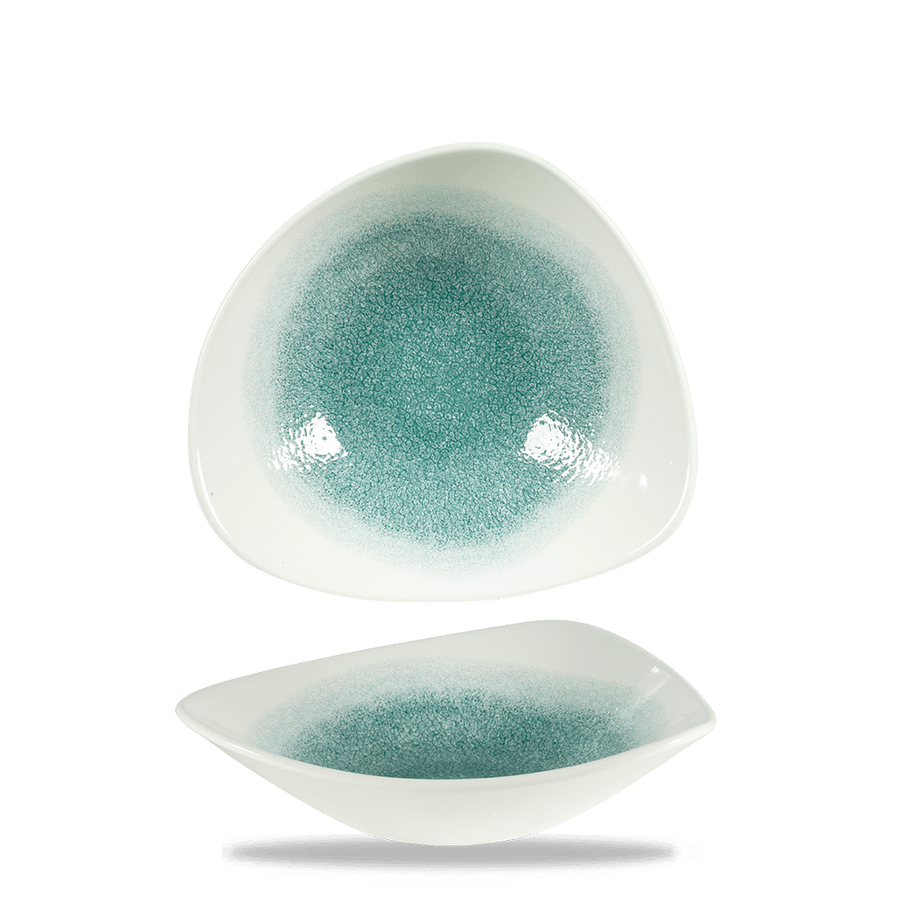 RAKU JADE GREEN LOTUS BOWL23.5