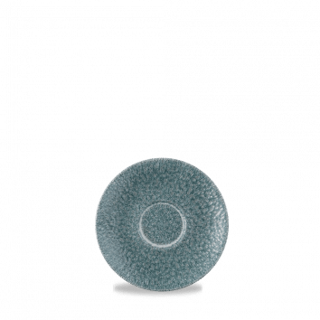 RAKU TOPAZ BLUE CAPUCINO SAUCR