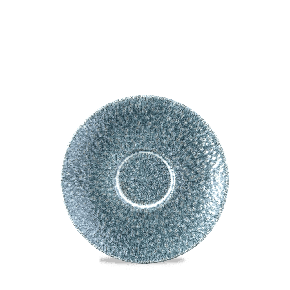RAKU TOPAZ BLUE SAUCER 15.6cm