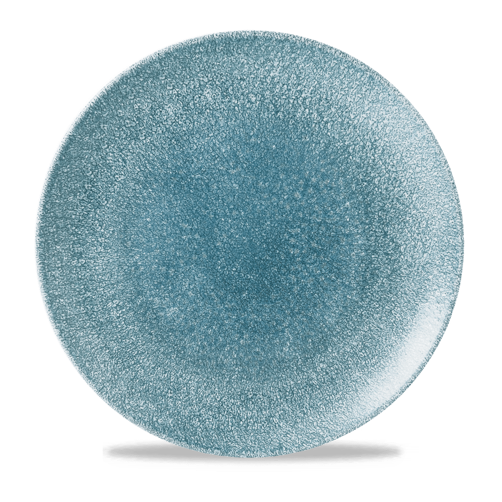 RAKU TOPAZ BLUE PLATE 28.8cm