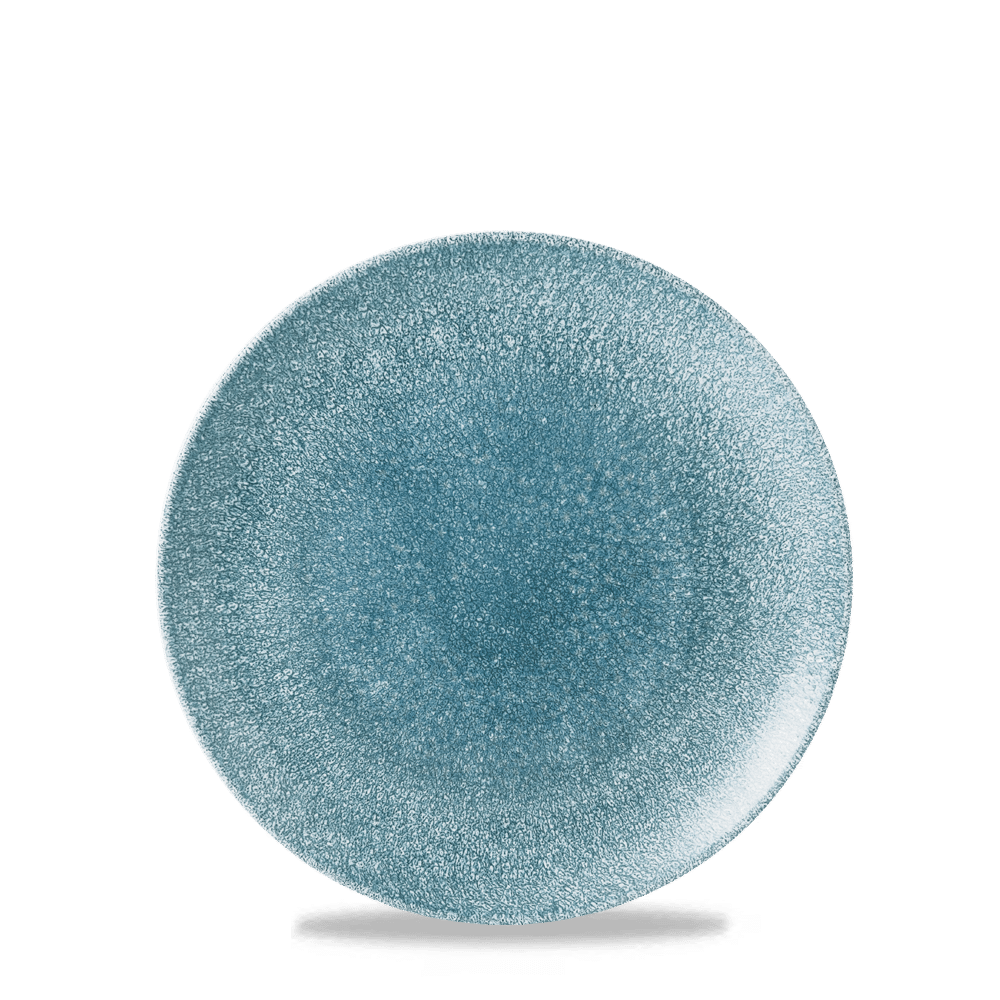 RAKU TOPAZ BLUE COUPE PLAT16.5