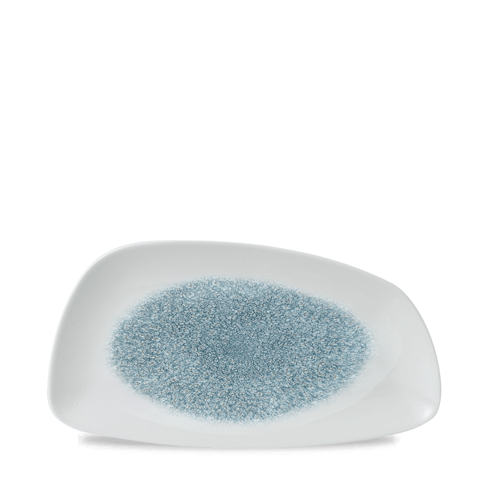 RAKU TOPAZ BLUE PLATE30*15.5cm