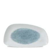 RAKU TOPAZ BLUE PLATE35x18.5cm