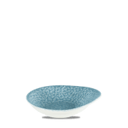 RAKU TOPAZ BLUE DISH 16x14.5cm