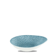 Raku Topaz Blue Dish18.5x16.8c