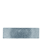 Raku Topaz Blue Oblong 30X9Cm