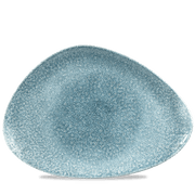 RAKU TOPAZ BLUE TRIA PLATE35.6