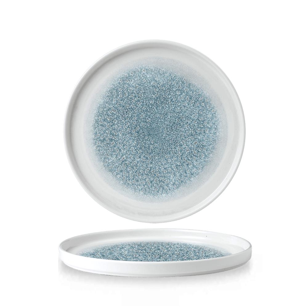 RAKU TOPAZ BLUE PLATE 26 WALL