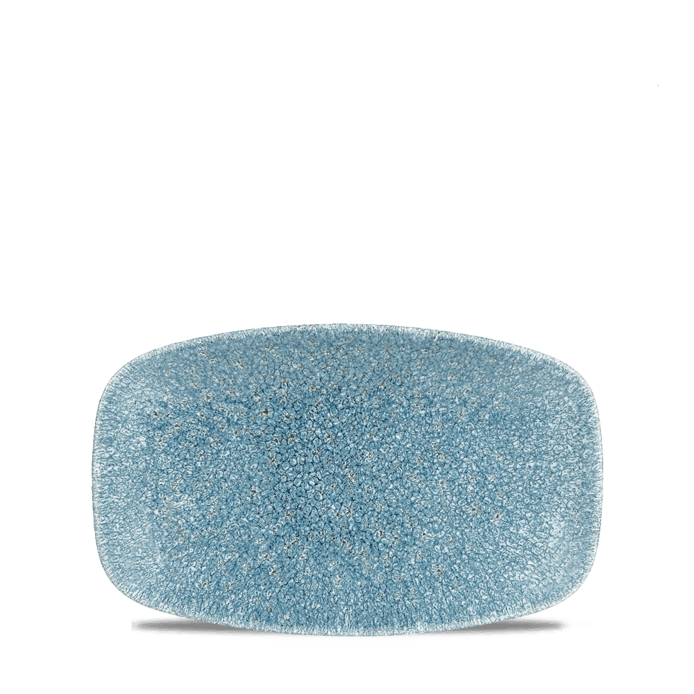 Raku Topaz Blue Oblong 20x12.1