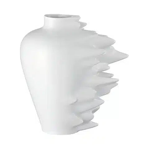 Rosenthal Fast White Porcelain Motion Blur Vase by Cedric Ragot 30.1cm