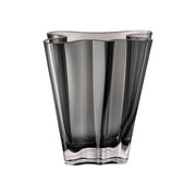Rosenthal Flux Grey Glass Sculptural Vase by Harry and Camilla 25cm