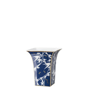 Rosenthal Heritage Turandot Blue Porcelain Gold Chinoiserie Vase by Gianni Cinti 17.3cm