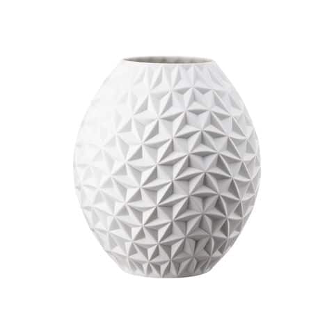 Rosenthal Phi Spindrift White Matte Porcelain Vase by Cairn Young 25cm