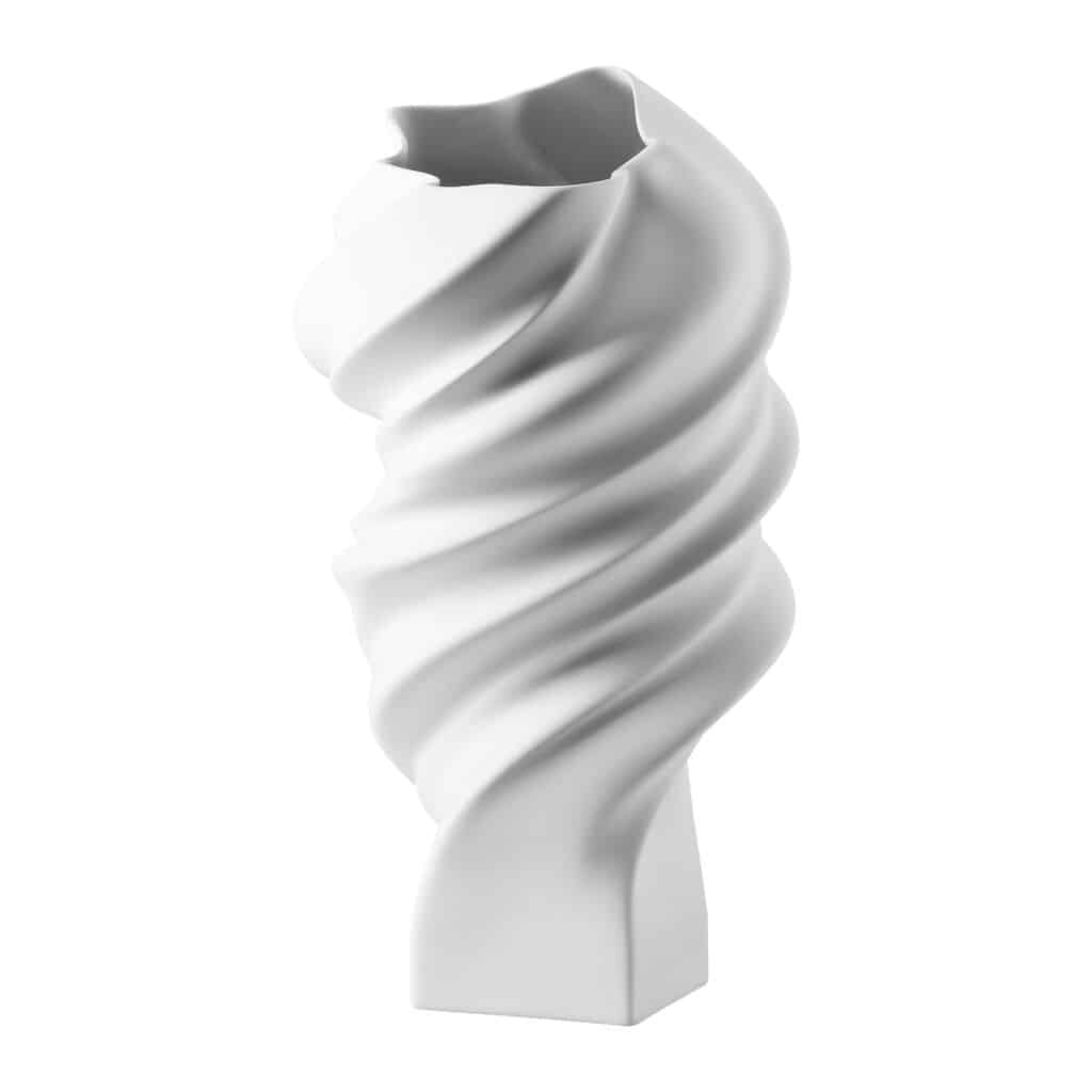 Rosenthal Squall White Matte Porcelain Vase by Cedric Ragot 35.8cm