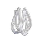 Rosenthal Triu Clear Borosilicate Glass U Tube Vase by Jan Padrnos 21.6cm