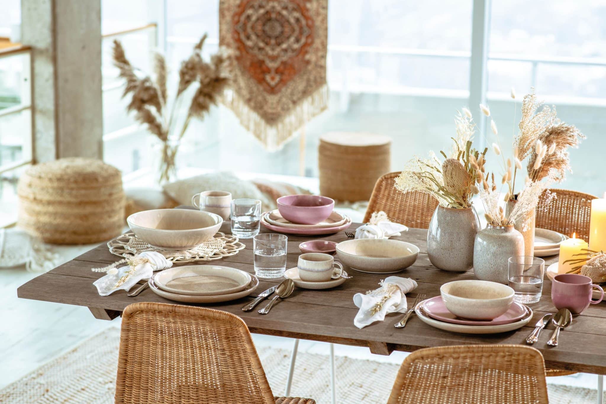 Lave Home Drop vase beige larg