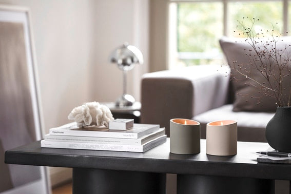 NewMoon candle beige Energy