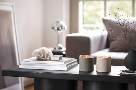 NewMoon candle taupe Fantasy