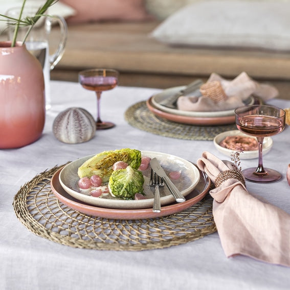 Perlemor Sand Salad plate 24cm