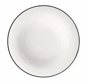 Black Lines Deep Plate 23 cm