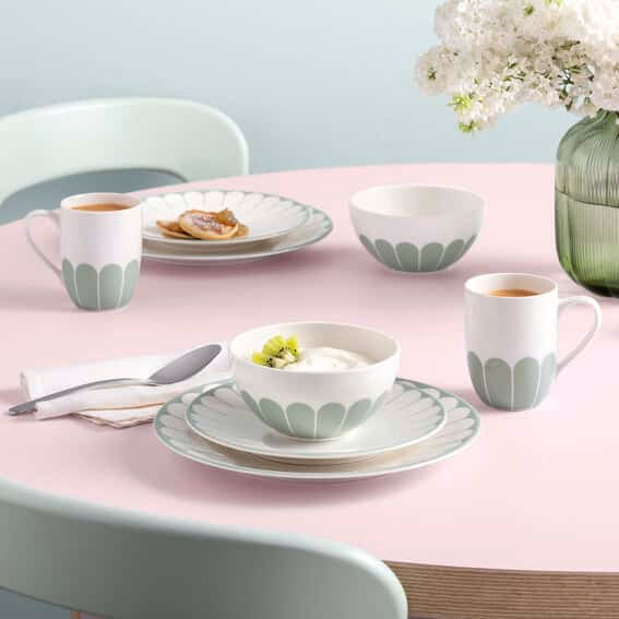 Fleur Vert salad Plate 21 CM