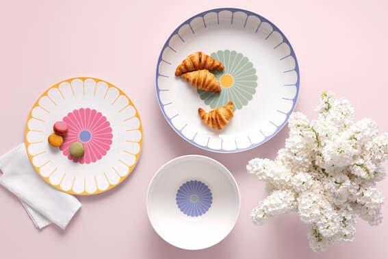 Fleur couleur serving plate