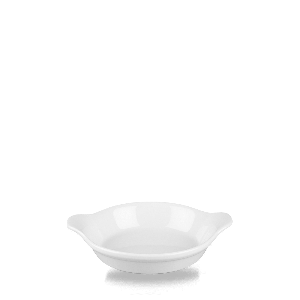 WHITE COOKWARE DISH12.5cm EAR