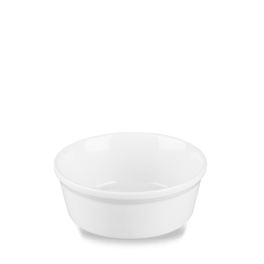 WHITE COOKWARE ROUND DISH13.5