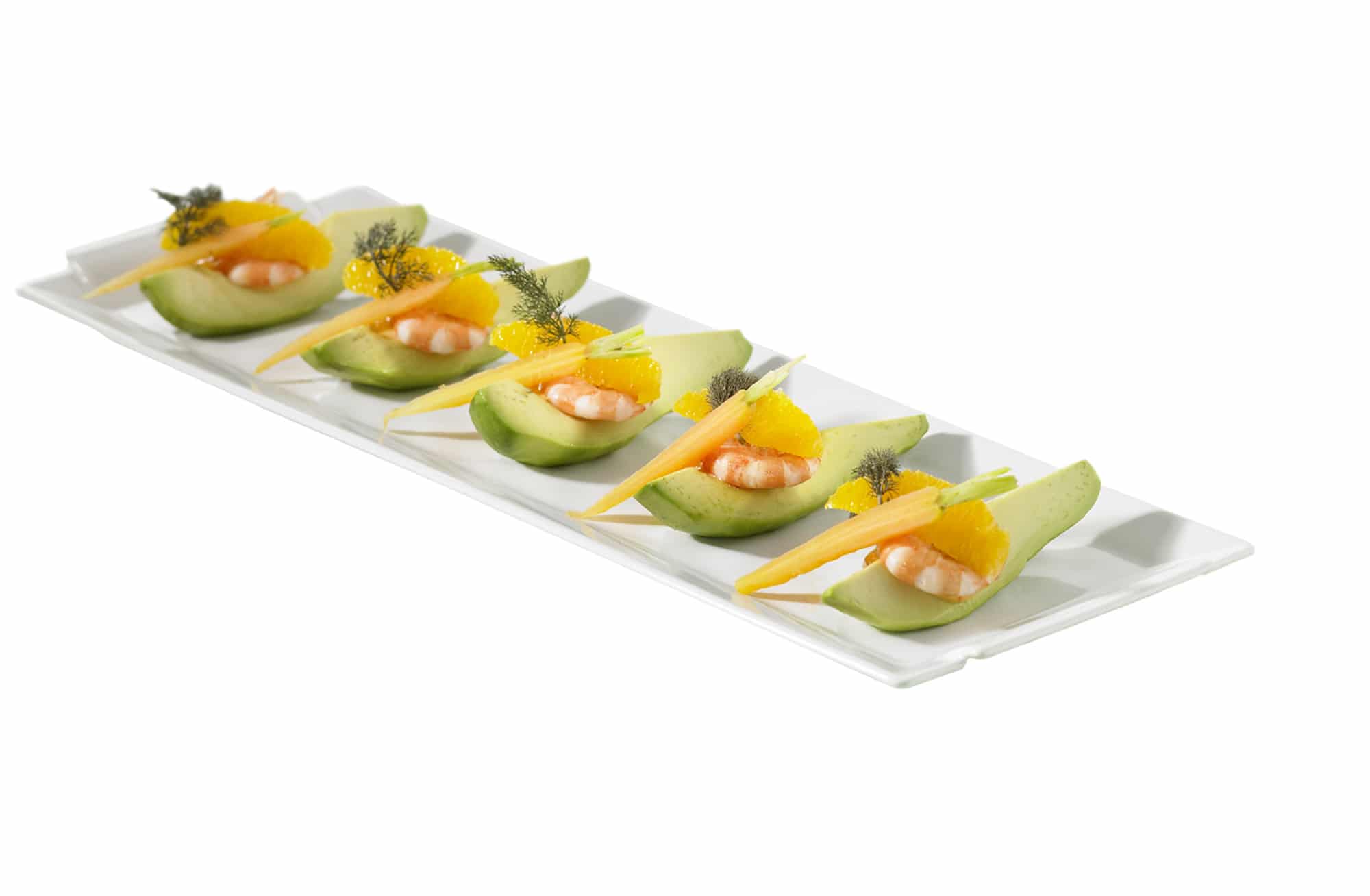 BOMBAY RECT.TRAY 43X15CM White