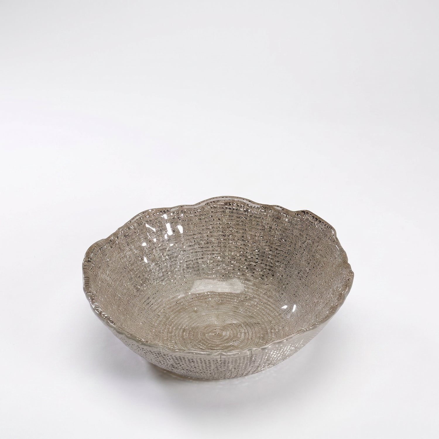 IVV Diamante Salad Bowl 28 cm - Beige Chrome