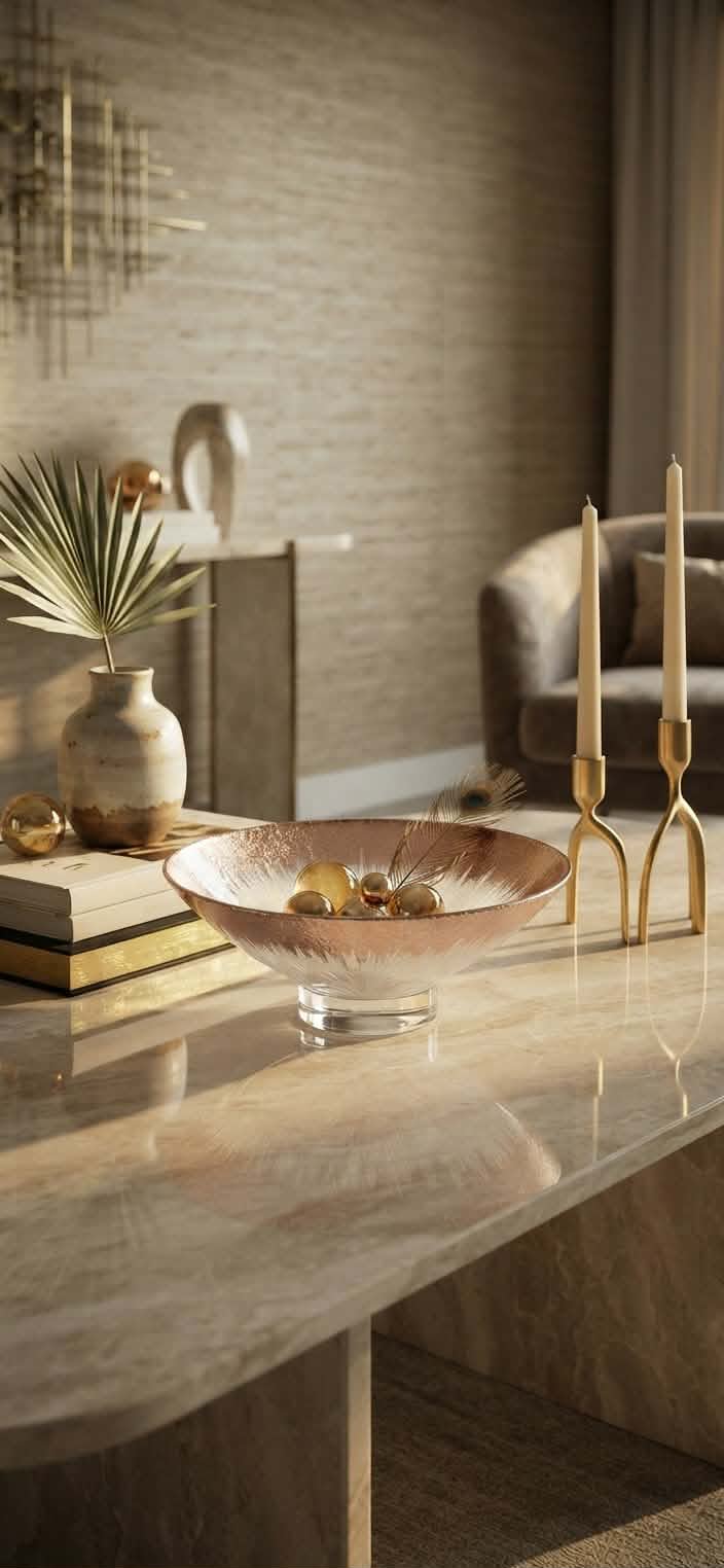 ORIZZONTE BOWL 25CM CLEAR GOLD