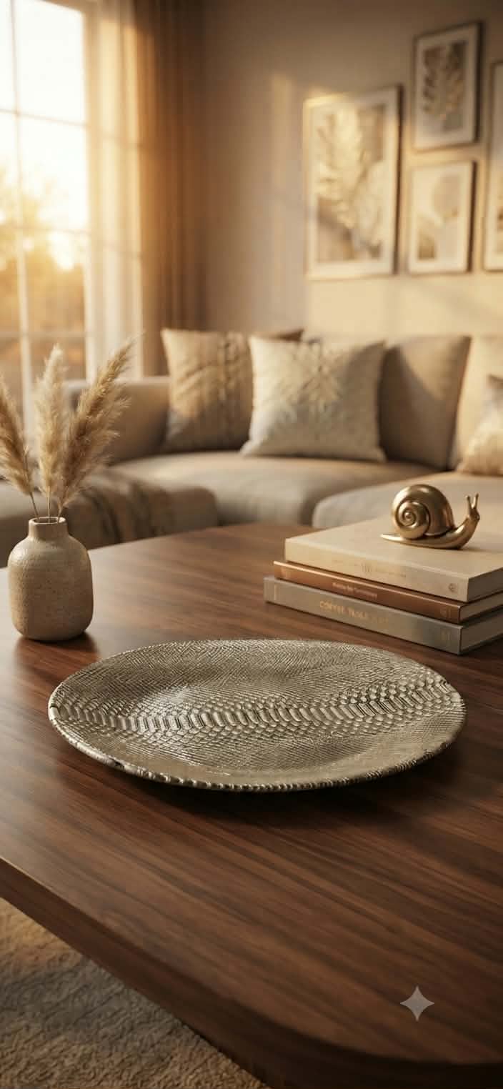 DIVINA OVAL PLATE39X33 BEIGE