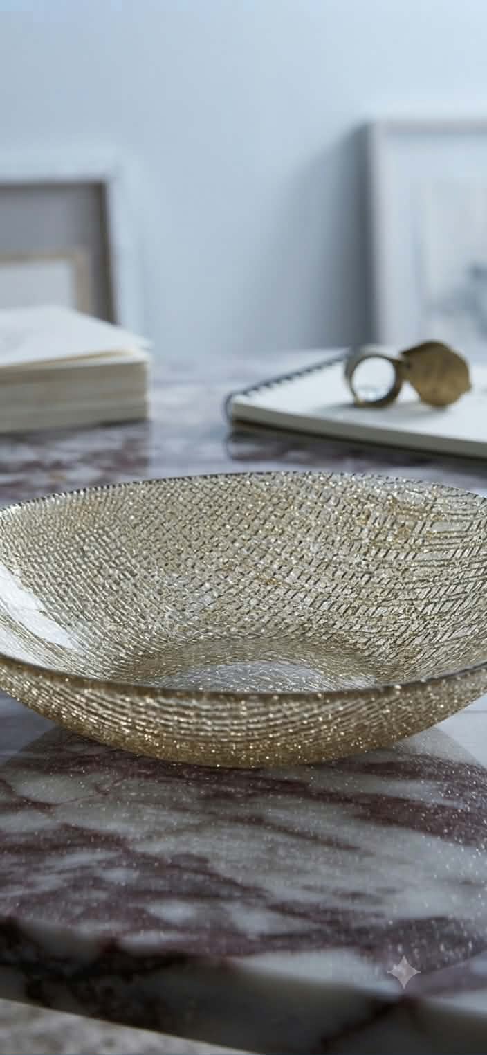 DIVINA OVAL BOWL 30X21 BEIGE