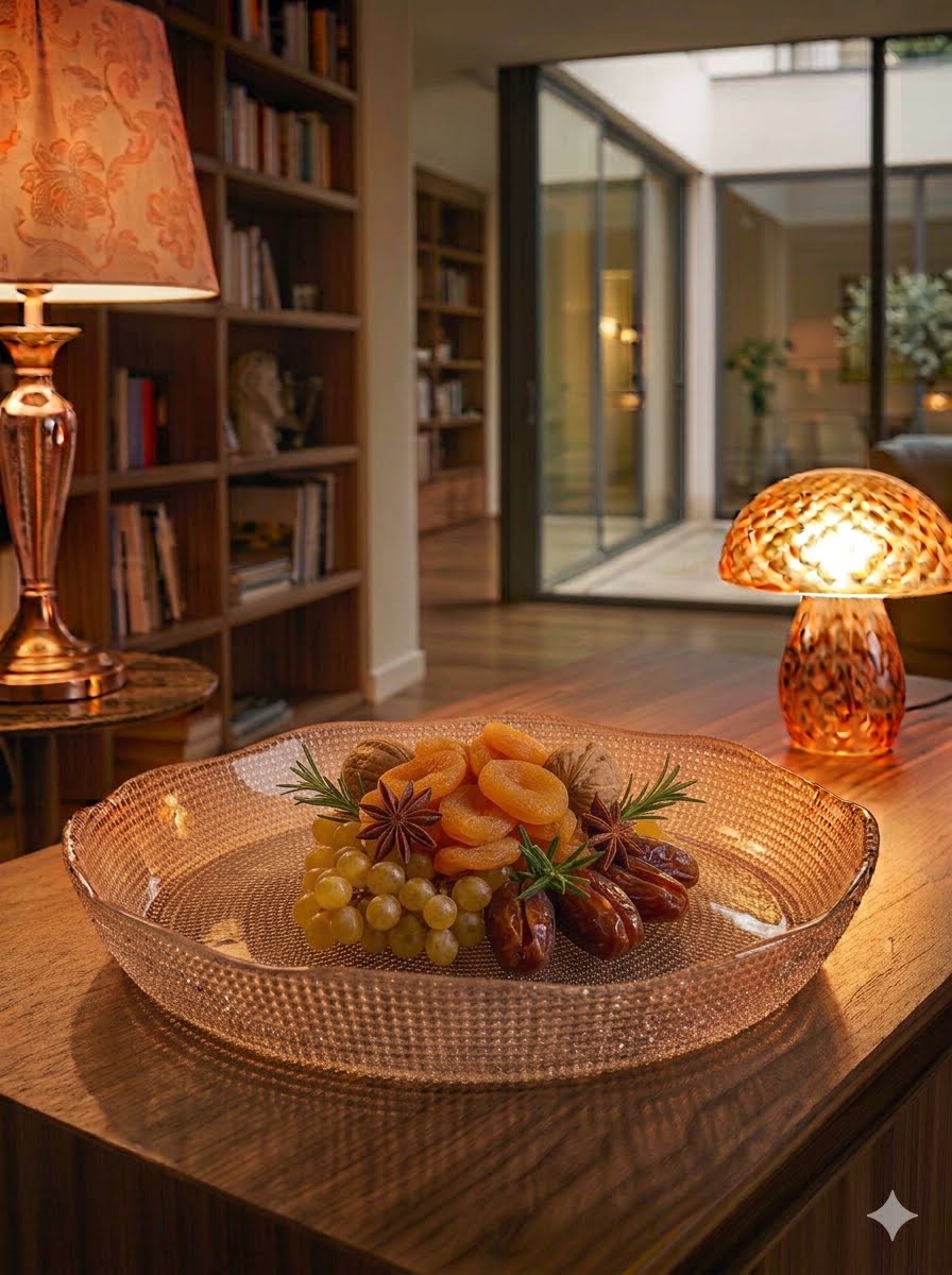 IVV Diamanté Transparent Fruit Bowl 32 cm