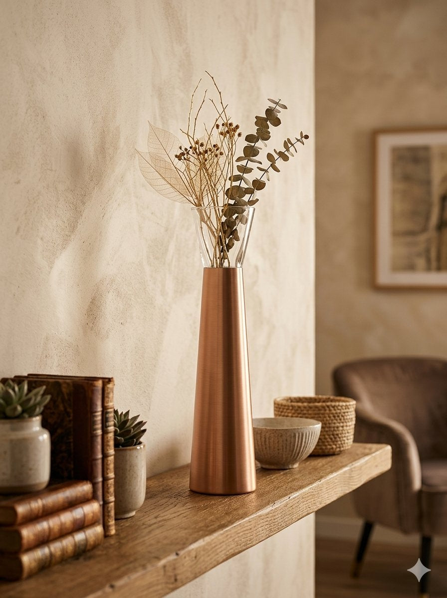 FUTURA VASE H.72 CM. COPPER DE