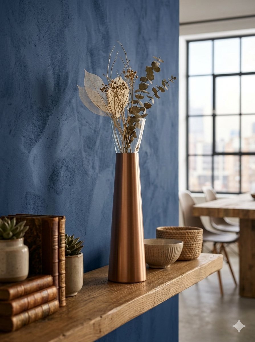 FUTURA VASE H.72 CM. COPPER DE