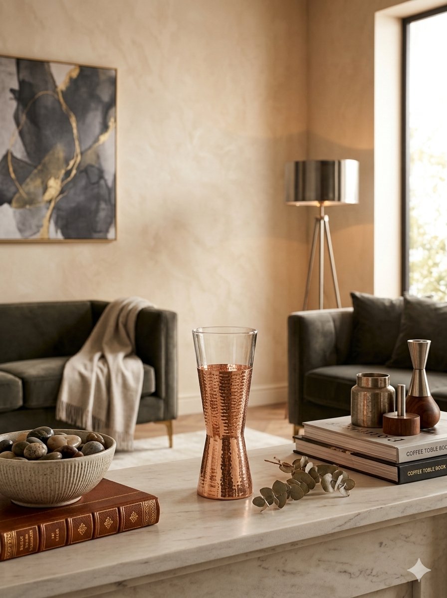 FUTURA VASE H.30.5 CM. COPPER
