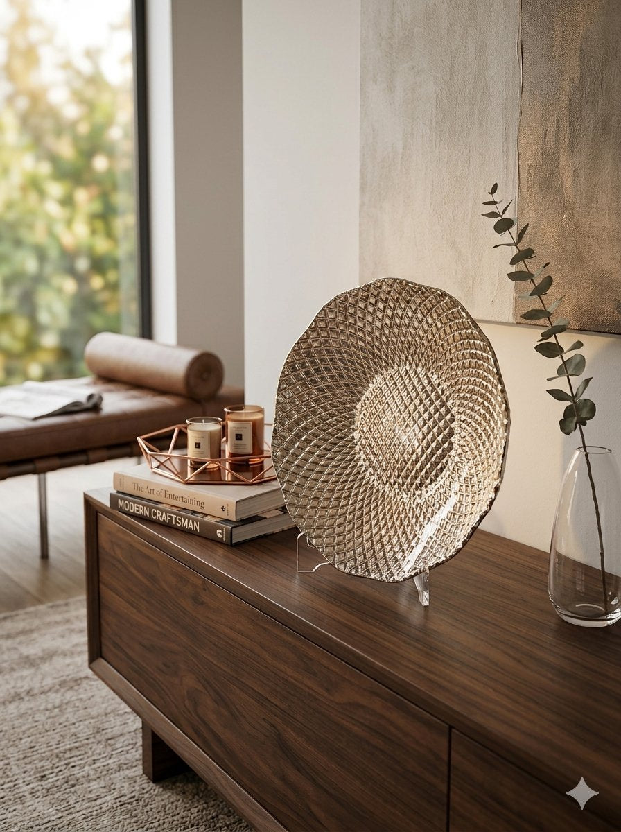 IVV Diamante Individual Bowl Beige & Chrome