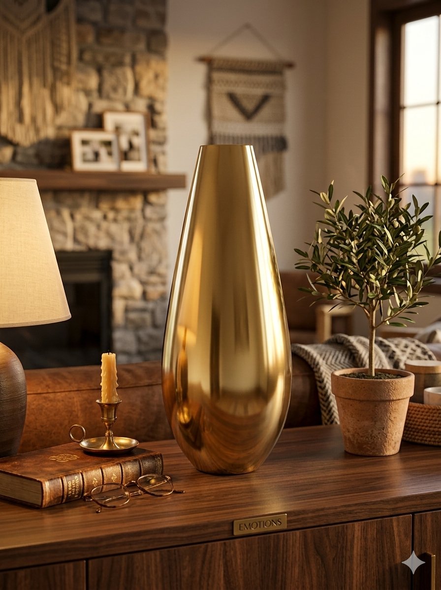 SCICCHISSIMO! VASE H.38CM GOLD